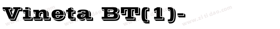 Vineta BT(1)字体转换